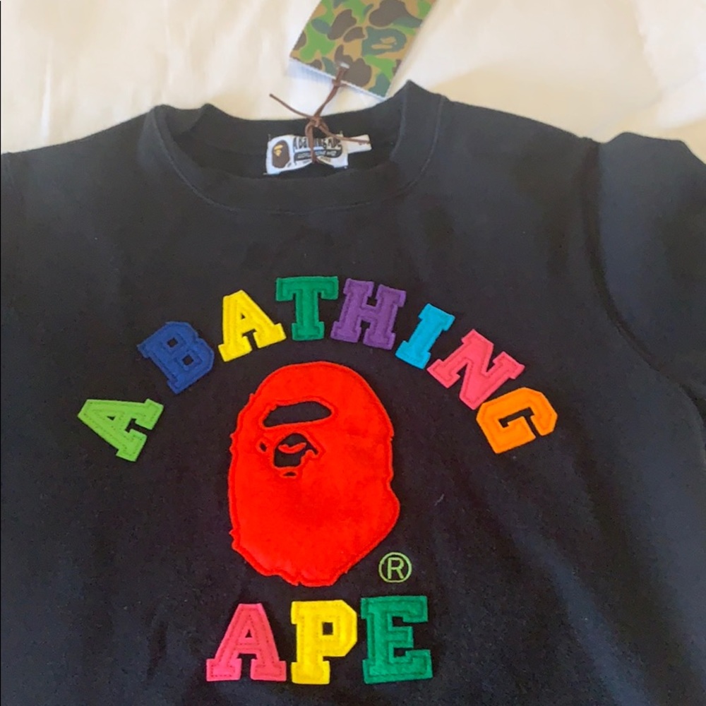 brand new a bathing ape (bape) crewneck